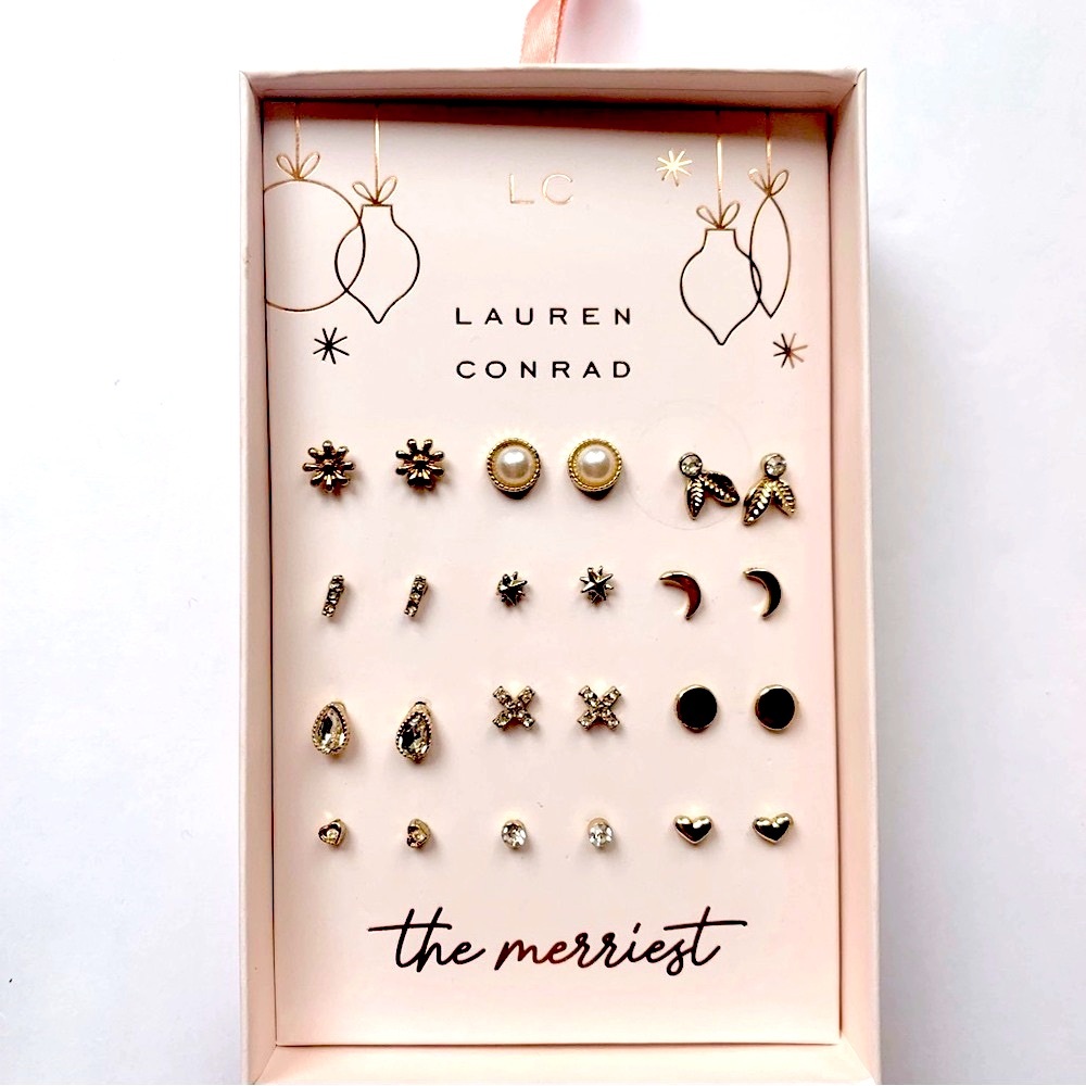 LC Lauren Conrad Gold Earring Set - Picture 2 of 4